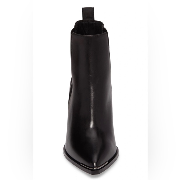 Acne Studios Jemma PointyToe Black Leather Stiletto Heel Bootie - Size 38 (US 8) - Picture 3 of 16